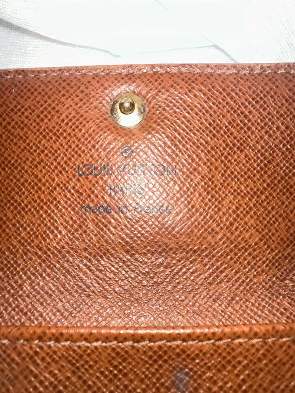 Louis Vuitton Monogram Canvas Key & Card Holder Dark Brown w/Gold Hardware 💯% - Picture 8 of 14
